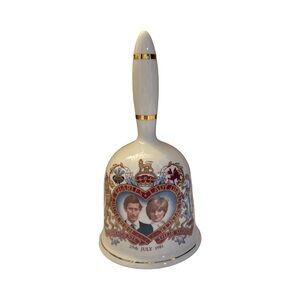 Decorative Hexagon Staffordshire 1981 Commemorative Bell